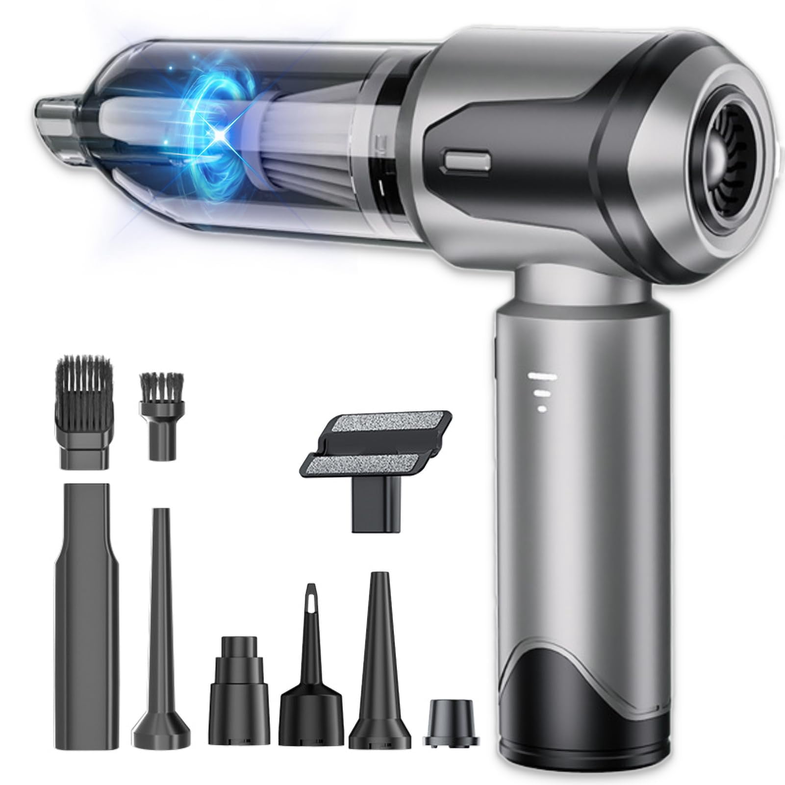 Car Vacuum, Rechargeable Cordless Vacuum for Car, Wireless Handheld Car Vacuum Cleaner Strong Suction (V3)