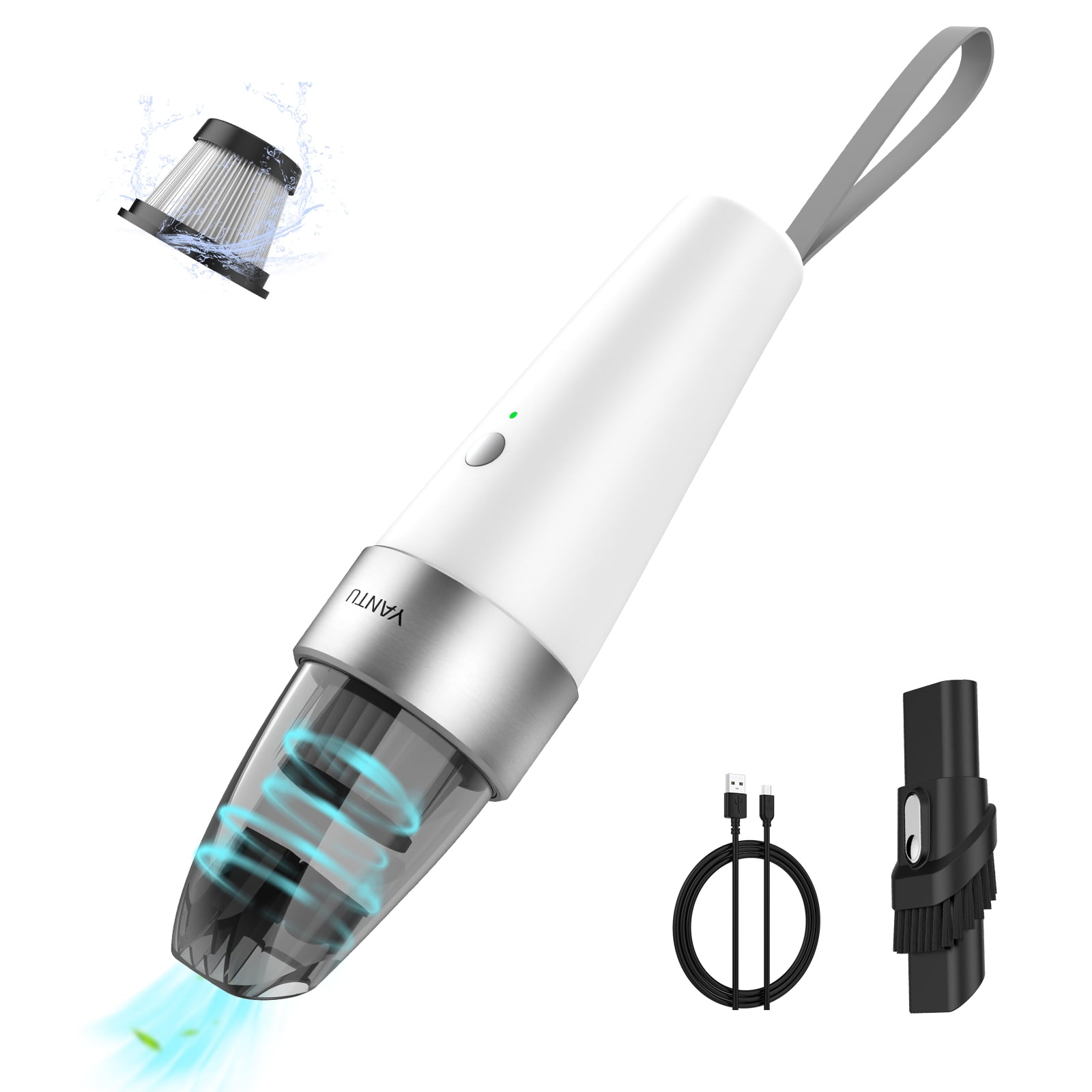 YANTU Handheld Cordless Vacuum, High Power 6000PA Mini Portable Vacuum