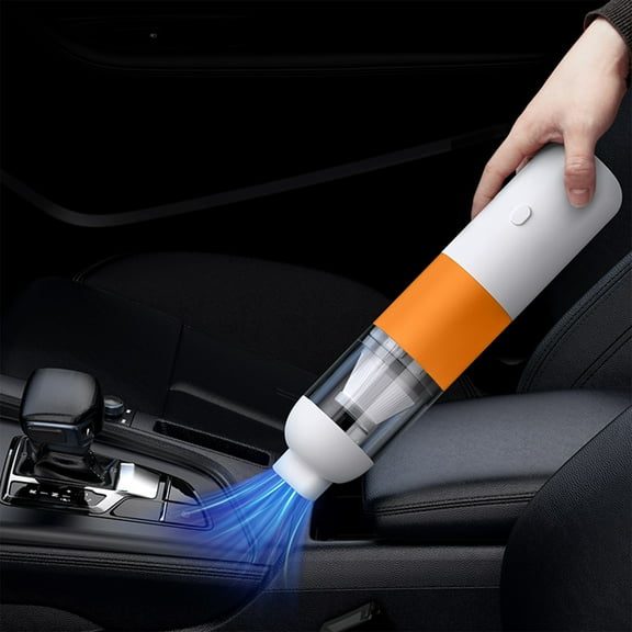 Car Vacuum with Powerful Suction, 2-in-1 Hand Vacuum & Blow Pump, Mini Vacuum for Crevices, Keyboard Cleaner, USB Rechargeable, Compact Design