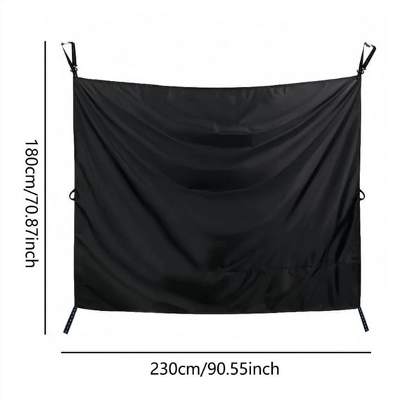 Car Van Curtain Adjustable Rear Door Shower Privacy Curtain Blackout shade Curtain