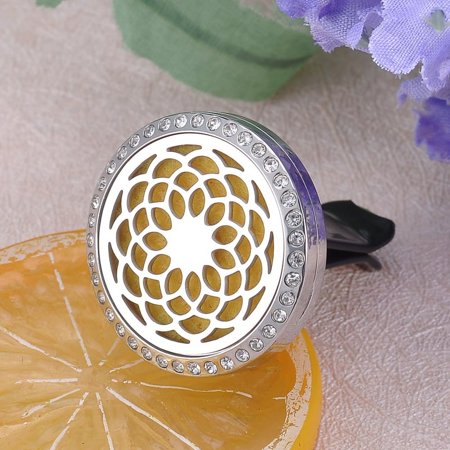 Car Vent Clips Dream Catcher Crystal Aroma Perfume Essential Oil Diffuser Locket