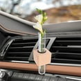 thumbnail image 1 of Car Vent Flower Holder | Solid Wood Aromatherapy Vase | Decorative Air Vent Mount for Fresh or Artificial Flowers | Car Interior Decor Accessory, 1 of 4