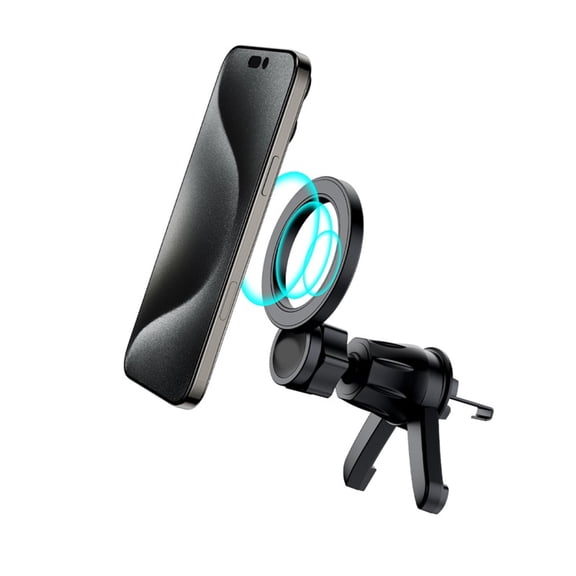 Car Vent Mount – Universal Magnetic Phone Holder with 360° Adjustable Rotation, Black