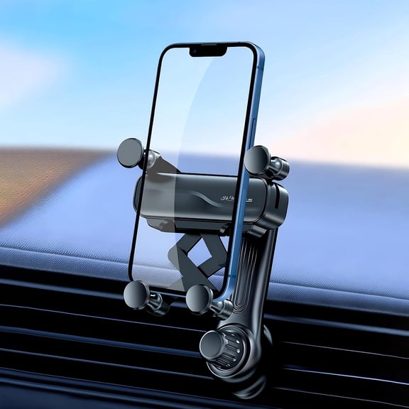 Car Vent Phone Mount Gravity Cell Phone Holder Never Blocking Vent with Rotatable Swing Arm Hands Free Universal Extension Clip Air Phone Holder Car Fit for All Phones iPhone Samsung