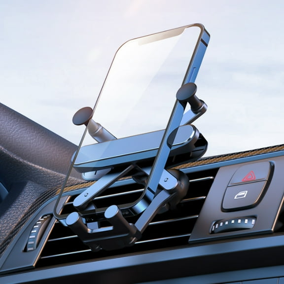 Car Vent Phone Mount with Reinforced Clip and Dual Support Arm, Universal Smartphone Holder for Air Vent, 360掳 Adjustable Viewing Angle for iPhone Android Safe Driving