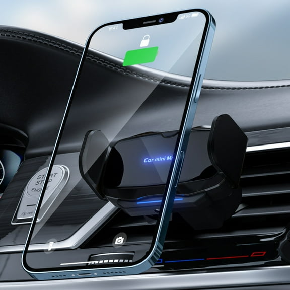 Car Vent Phone Mount with 360° Rotation, Anti-Shake Clamp, Thick Case Friendly, Universal Fit for iPhone & Android – Easy Install & Stable Hold