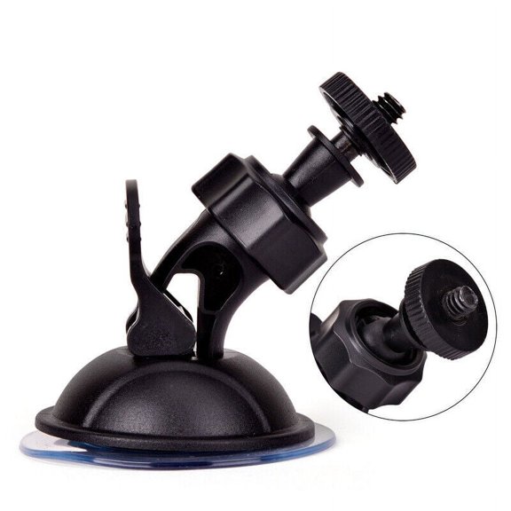 Car Video Recorder Suction Cup Mount Bracket Holder Black for Dash Camera