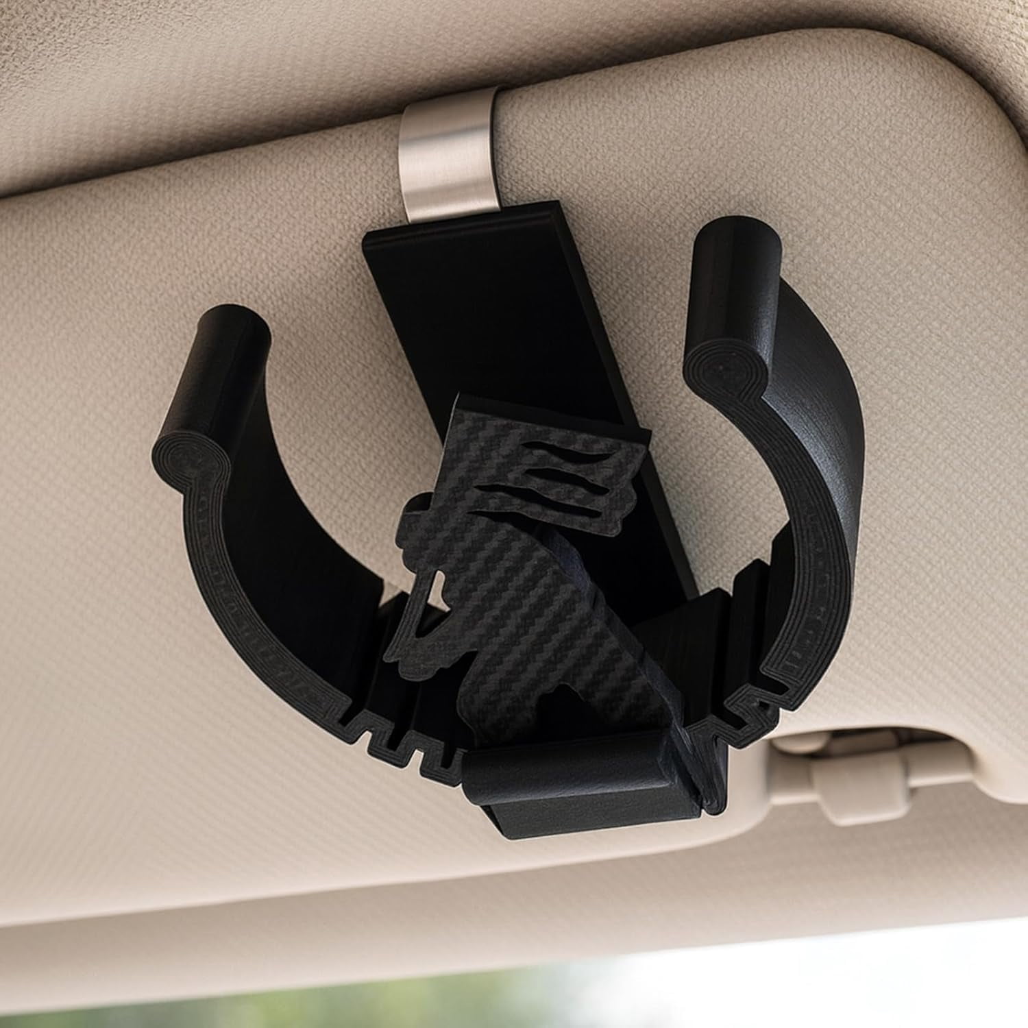 Auto Zon Visor Zonnebril Kaarthouder Clip,Auto Auto Zon Visor Organizer Zak Kaart Opslag Bril Houder Clip default Beige