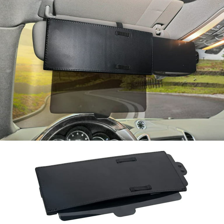 TFY Anti-Glare Anti-UV Sun Visor Extender Car Window Sunshade for Front  Seat Driver - Grey