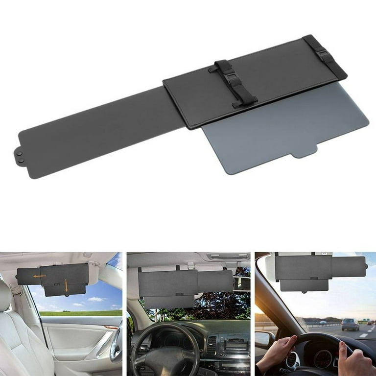  Car Visor Sunshade, WANPOOL Car Visor Anti-Glare Sunshade  Extender for Front Seat Driver or Passenger - Grey 1 Piece : Automotive