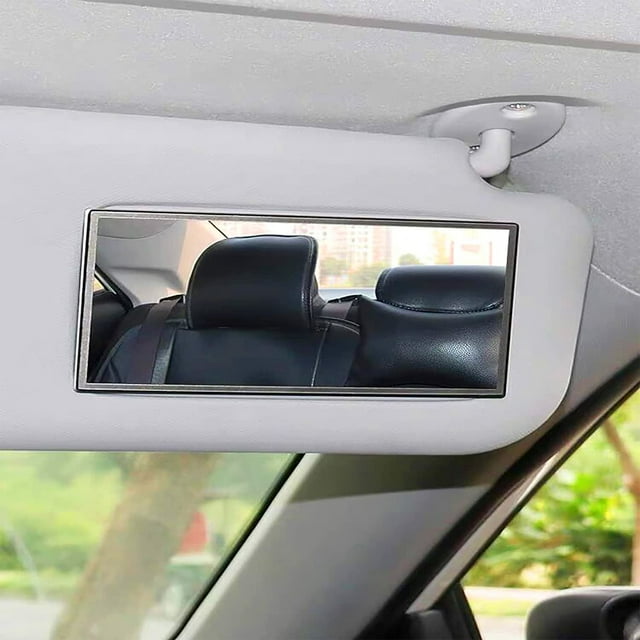 Car Visor Makeup Mirror, SelfAdhesive Auto Vanity Mirror, Stainless