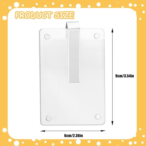 Car Visor Photo Clip, Acrylic Picture Holder Frame for Personal Photos Auto