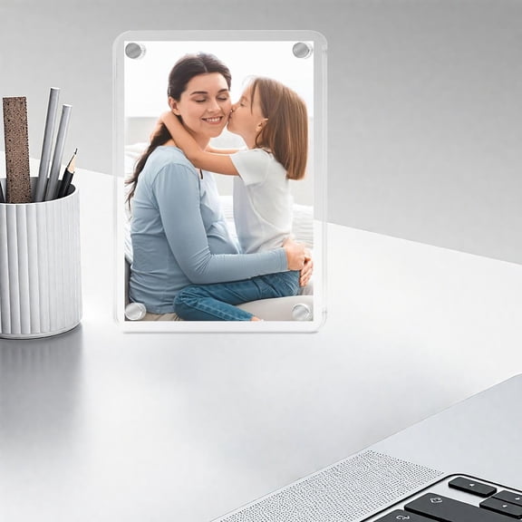 Car Visor Photo Clip Acrylic Picture Holder Personalized Frame Accessory