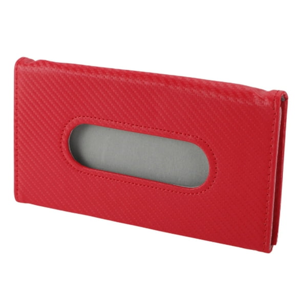 Car Visor Tissue Boxes with Tissues, 2 Pieces, Premium Pu Leather Material, Easy To Install with Strong Metal Clip, Secure Hold for Visor/Backseat/Door, Enhances Interior