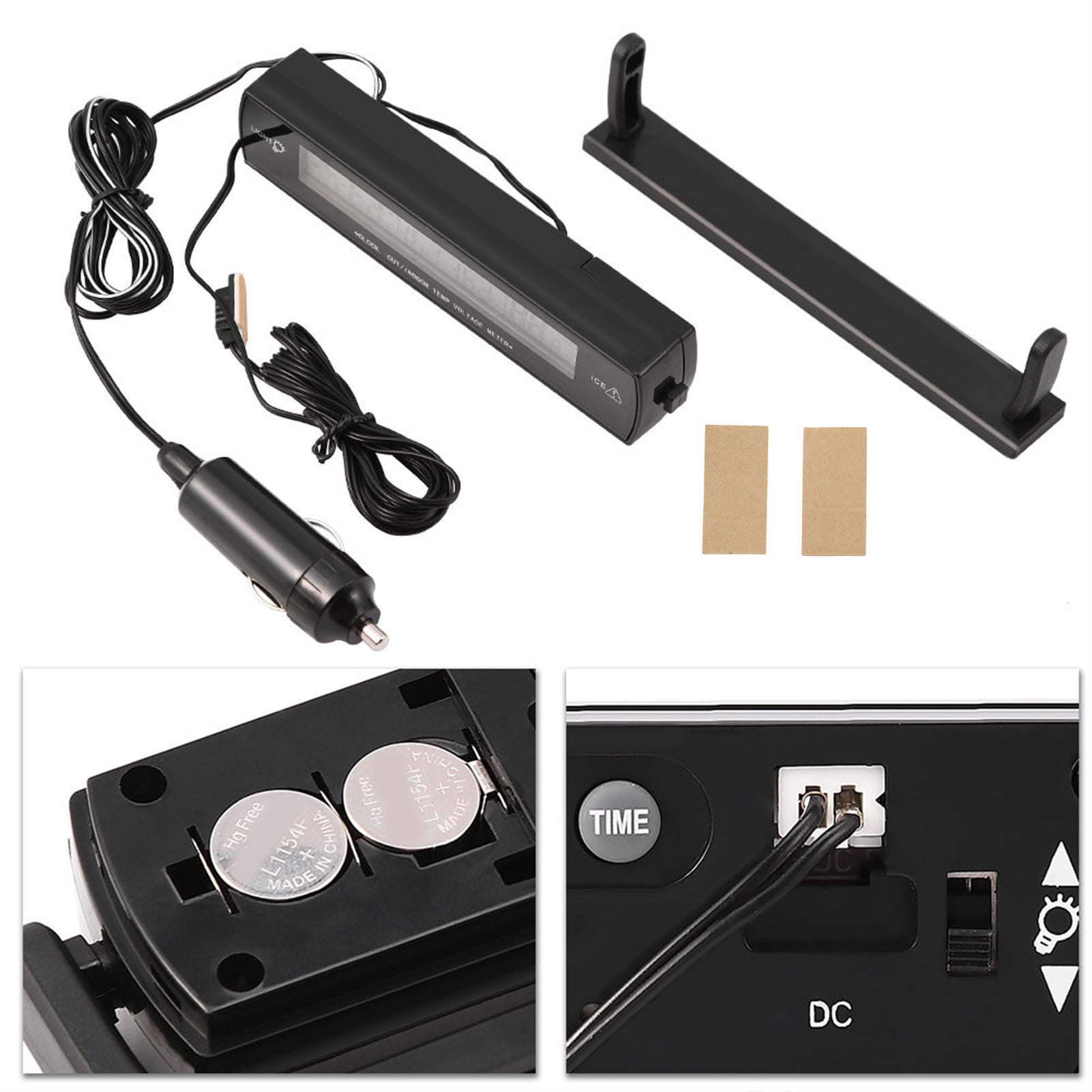 Car Voltage Meter Car Thermometer Car Temperature Meter Car Temperature