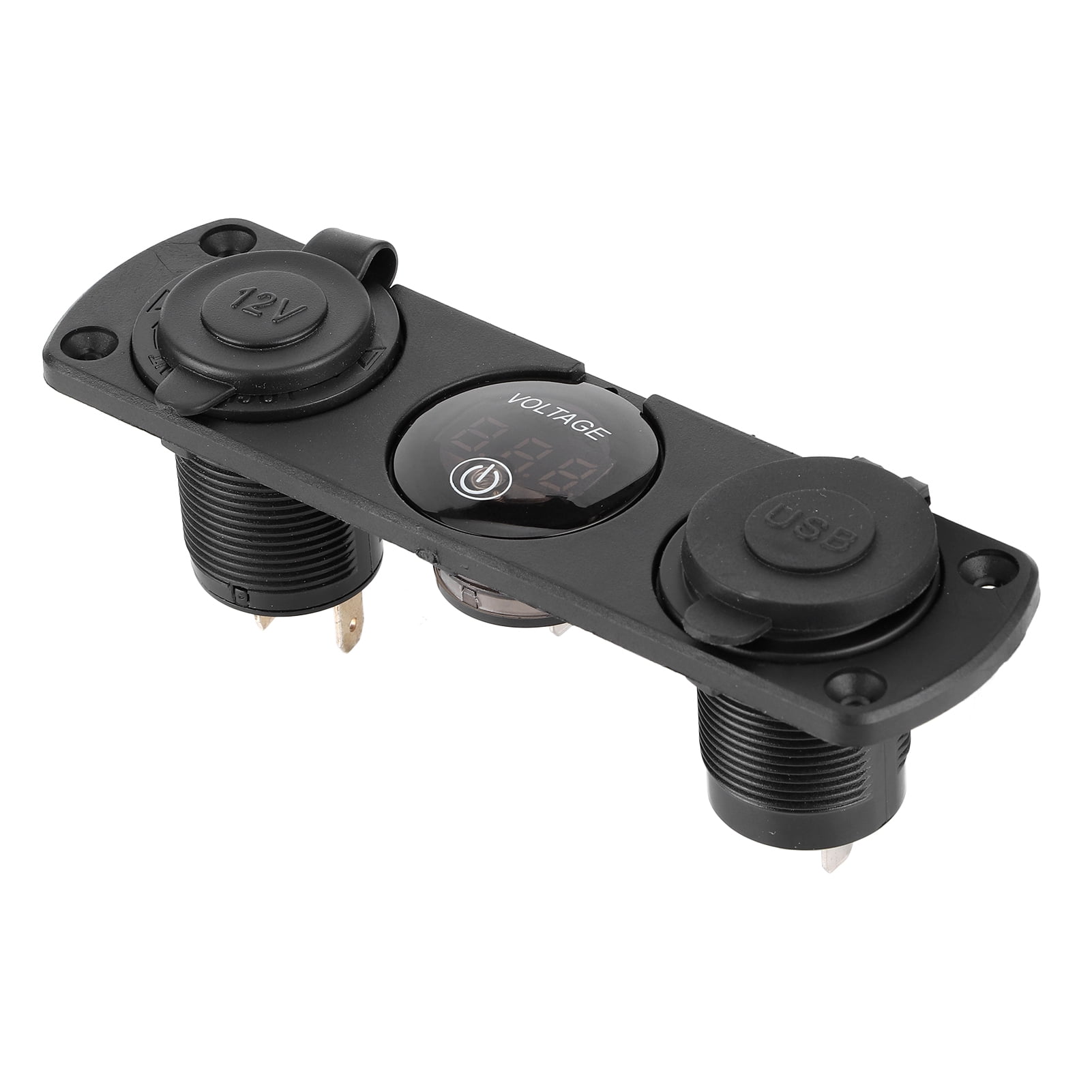 Car Voltage Monitor, Switch Panel Lighter Adapter Splitter Multiple