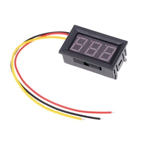 Digital Car Voltmeter with LCD Display, High Precision Three-Wire DC Voltmeter and Meter for Accurate Voltage Monitoring
