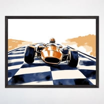 Car Wall Art, Race Car Kids Room Decor, Vintage Racing Poster, Boy Nursery Art Wall Art, Modern Wall Decor, 8x12 UNFRAMED