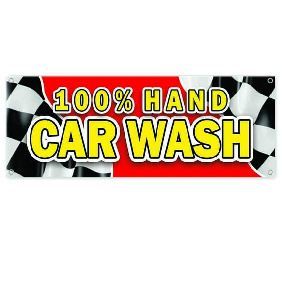 Car Wash 13 oz Vinyl Banner With Metal Grommets