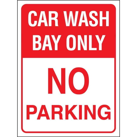 Car Wash Bay Only No Parking Metal Sign Caution Danger Safety Security Warning Notice Signs Size: 8 x 12 inch