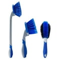 thumbnail image 1 of Car Wash Brush Exterior Rim Claen Kit Durable Auto Cleaning Tool Blue Short Handle Beauty Long Handle for Wheel Hub Tire, 1 of 7