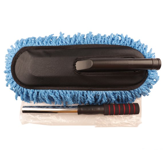 Car Wash Brush Microfiber Soft Scratch Free Multipurpose Cleaning Mop Duster for Car Maintenance Blue, Retractable