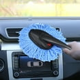 thumbnail image 1 of Car Wash Brush Non Slip, Usupdd Soft Absorbent Car Cleaning Mop for Waxing, 11.8x5.7x1.2 Inch Microfiber Car Duster for Auto Detailing, Blue, 1 of 6