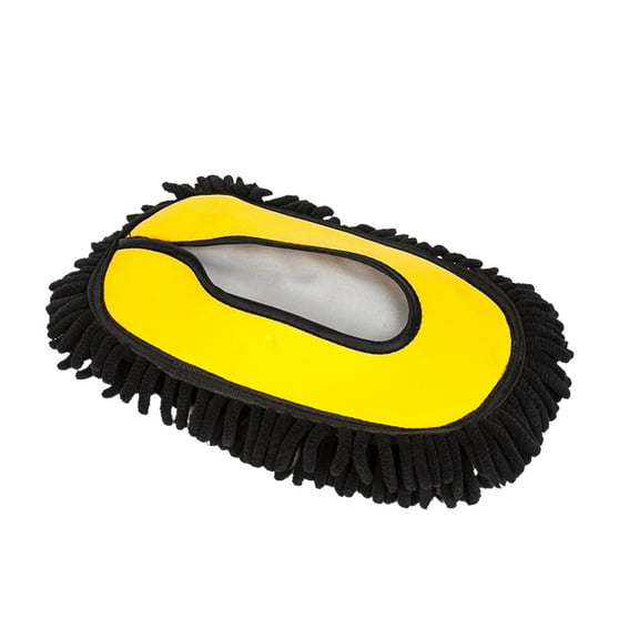 Car Wash Brush Replacement Head – 15° Curved Microfiber Mop with Large Wide Soft Bristle for Car Exterior, Wheels, and Trailer Cleaning, Easy to Attach and Use