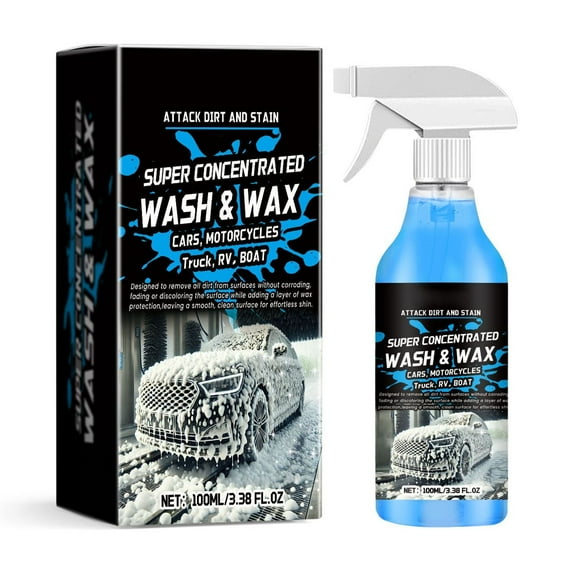 Car Wash Deep Cleaning, High Foam Soap Provides Spot Free Shine with No Towel Or Hand Drying Needed - Car soap for car cleaning and detailing