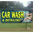 thumbnail image 1 of Car Wash & Detailing 13 oz Vinyl Banner With Metal Grommets, 1 of 4