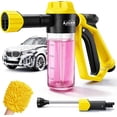 thumbnail image 1 of Car Wash Foam Gun for Garden Hose, Foam Cannon Car Wash Kit with Microfiber Wash Mitt, High Pressure Nozzle & 3 Spray Modes, Hose Foam Blaster for Cars, Trucks, RV, Motorcycle Cleaning, 1 of 7