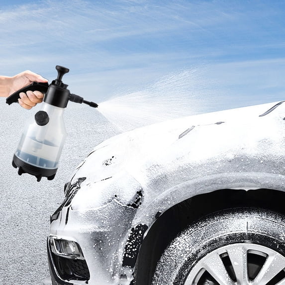 Car Wash Foam Sprayer Manual Pressure Sprayer for Home and Auto Dual Use with Adjustable Nozzle and Foam Cannon Attachment for Effortless Cleaning and Superior Suds for Detailing Topliu
