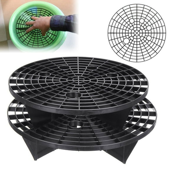 Car Wash Grit Trap Insert 23cm Diameter, PP Plastic Dirt Filter Bucket Grid, Isolate Sand Gravel Prevent Scratches, Protect Car Paint During Washing, Easy Install Practical Car Cleaning Accessory