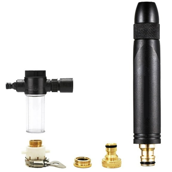Car Wash High Pressure Water Gun Garden Hose Sprinkler Metal Foam Throwing Car Washing Tool High Pressure Washer Garden Sprayer
