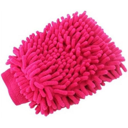 Car Wash Microfiber Car Wash Glove Mitt Soft Mesh Backing No Scratch For Car Wash And Cleaning Car Wash Mitt (Color : Red)