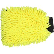 Car Wash Mitt Car Wash Mitt Double Sided Waterproof Scratch Free Wash Glove,2 Pack Deluxe Microfiber (Color : Yellow)