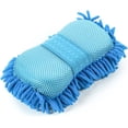 thumbnail image 1 of Car Wash Mitt, Double-Sided with Chenille ,Sponge Washing Tools for Truck, SUV, RV, Boat, and Motorcycle, Great for Everyday Cleaning (Blue）, 1 of 5