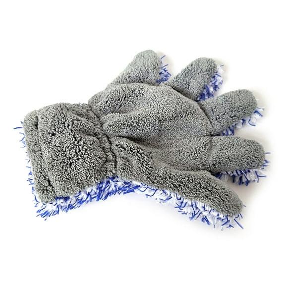 Car Wash Mitt Microfiber Car Washing Cleaning Glove Machine Washable Car Wash Rag Double Sided No Scratch Wash Mitt
