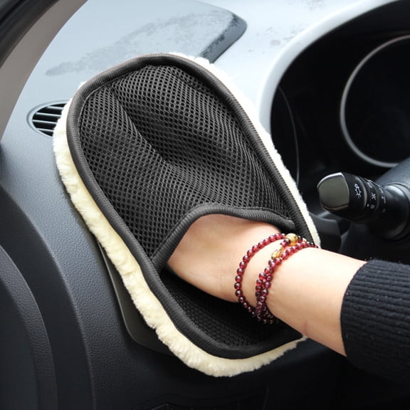 Car Wash Mitt Glove Microfiber Wool Soft Microfiber Gloves Car Cleaning Towel Cloth Wax Detailing Auto Cleaning Tools
