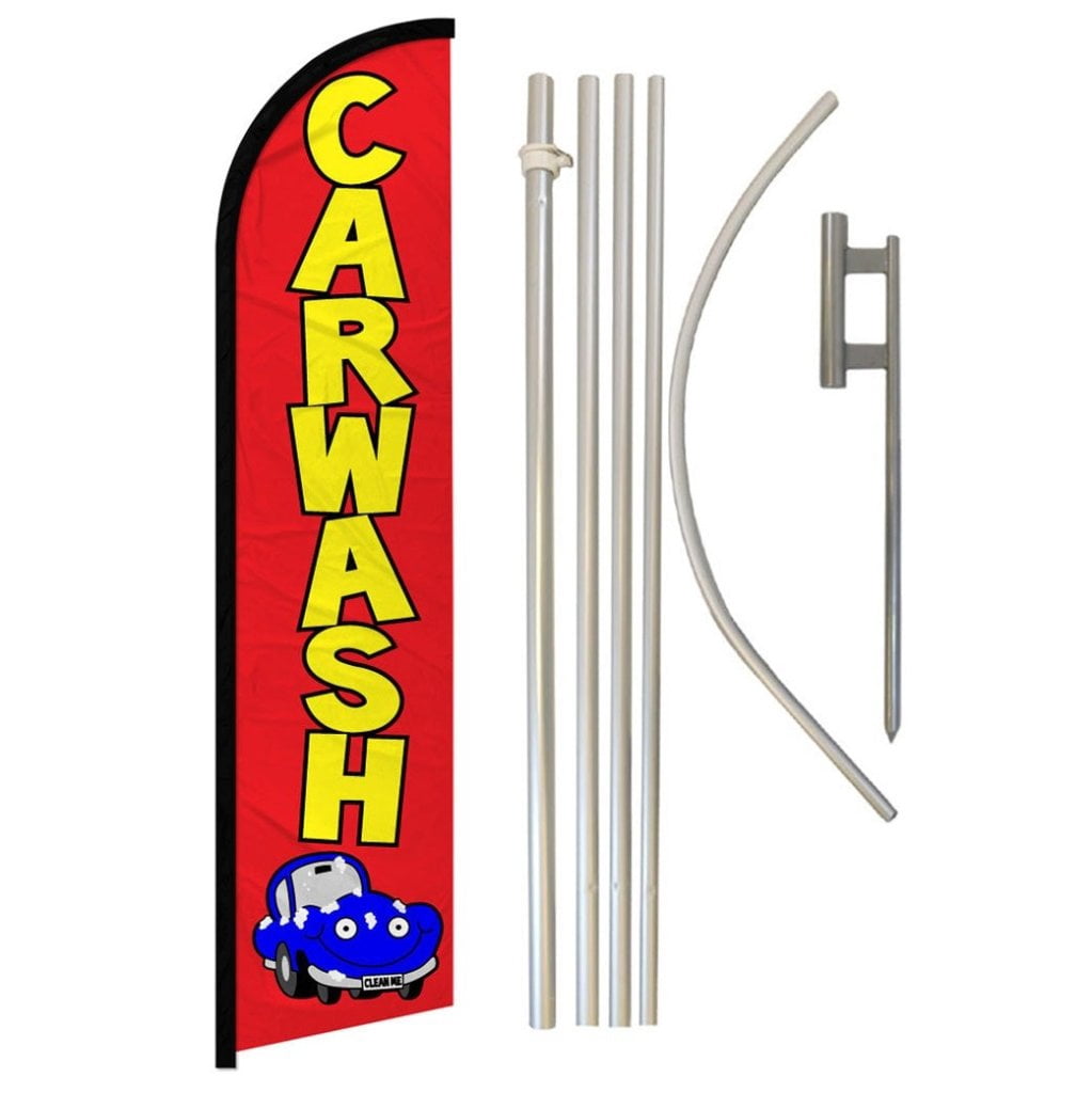 100% Hand Car Wash Flag 3x5 Carwash Banner Sign Hand Wash Lavar De