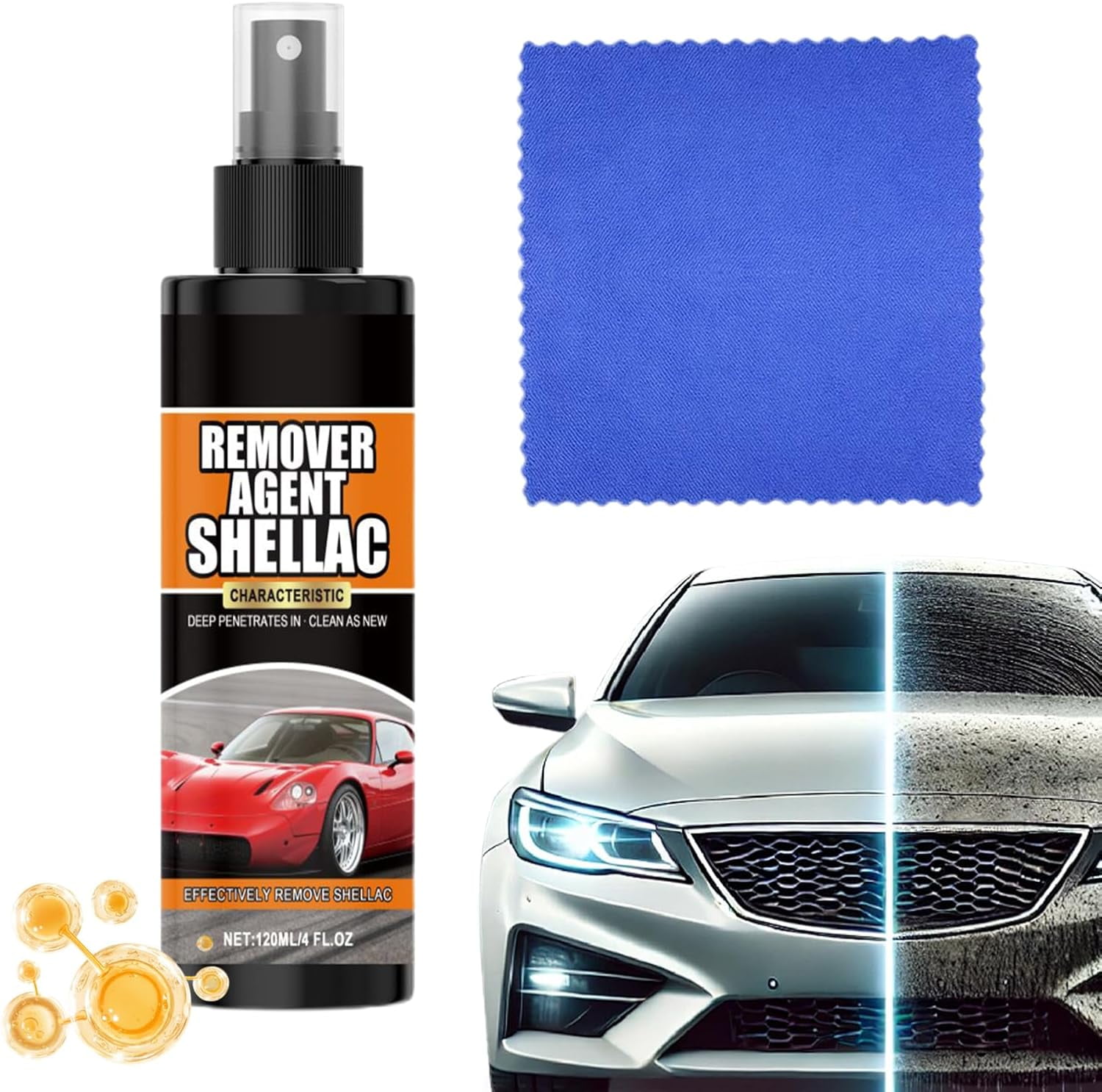 Car Wash Spray - 120ml Restore Shine Safe Driving - Auto Exterior ...