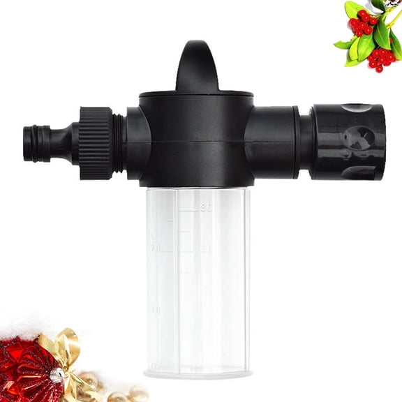 Car Wash Sprayer Garden Hose Spray Nozzle Quick Release Hand Press Water Hose Attaches for Car Home Cleaning Black