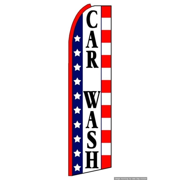 Car Wash Swooper flag Without Pole Advertisement /Business Flags | Feather Flag |