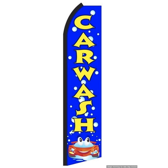 Car Wash Swooper flag Without Pole Advertisement /Business Flags | Feather Flag |