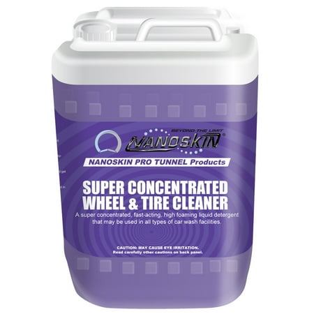 Car Wash Tunnel Series SUPER CONCENTRATED WHEEL & TIRE CLEANER (Dilution Ratio: 40:1) [NA-SWC640], 5 Gallons