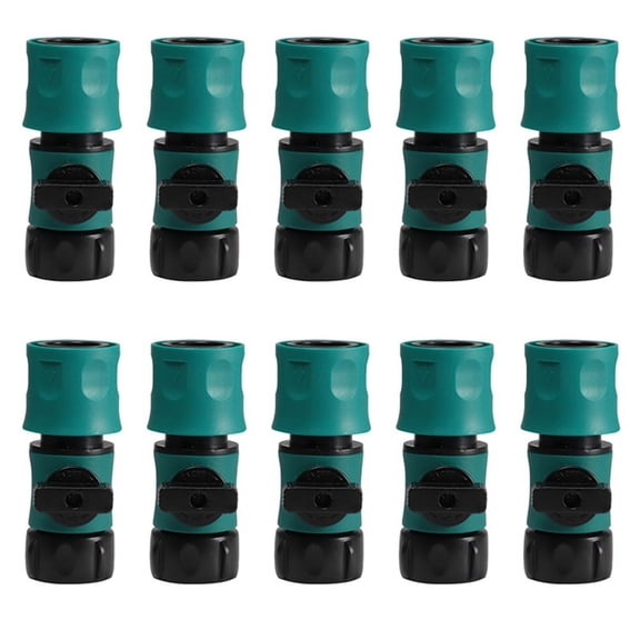 Car Wash Water Water Pipe Accessories Water Pipe Valve Two-Way Nipple with Valve Connector D Plastic Green&Black