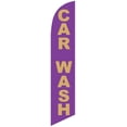 thumbnail image 1 of Car Wash purple/gold Feather Banner Swooper Flag -No Wind Required- Replacement FLAG ONLY, 1 of 4