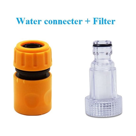 Car Washer Adapter Pressure Washer Water Connector Filter Set Hose Pipe Fitting