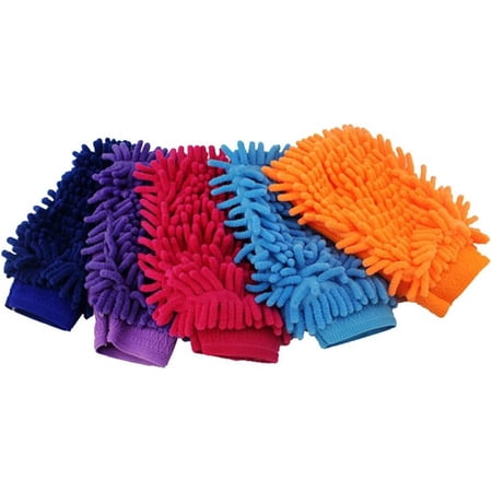 Car Washing Gloves , 7.875.51inch Highly Absorbent Car Detailing Mitt, car wash tool cleaning cloth, Cleaning Supplies Dust Gloves for Cars, Trucks, Furniture, Glass, Wall Tiles, Floor Tiles, Ceramic