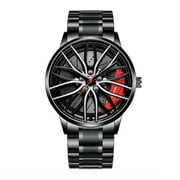 Car Watches For Men,Waterproof Stainless Steel Quartz Wrist Watch Sports Men s Watches With Car Wheel Rim Hub Design Cheap Stuff Under 4 Dollar